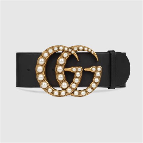 wide leather double g gucci belt|gucci double g belt black.